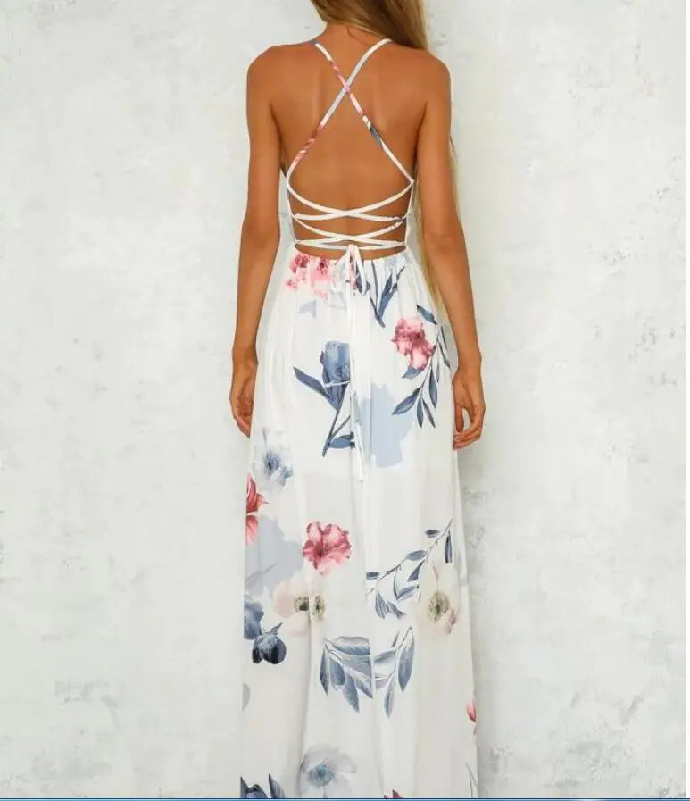 Faldas largas europeas y americanas, vestidos grandes estampados, ropa de mujer de comercio exterior