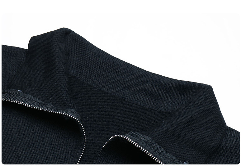 Collar Zipper Woolen Dress
