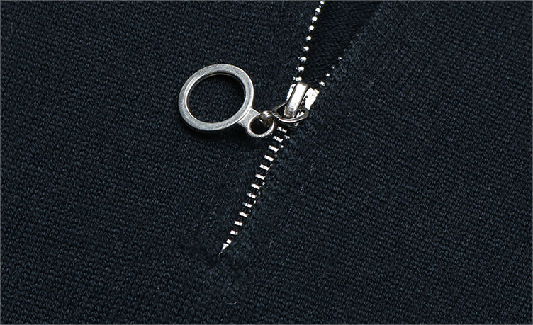 Collar Zipper Woolen Dress
