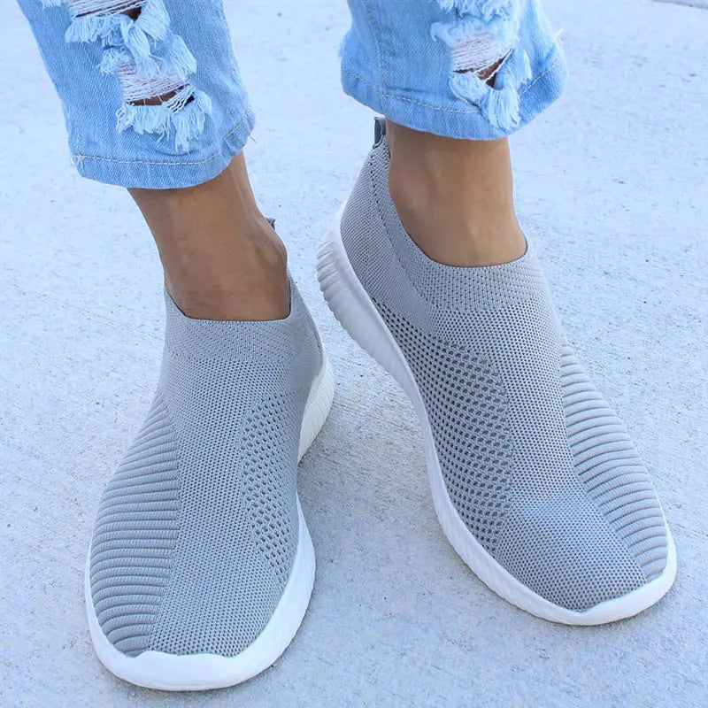 Zapatillas ligeras sin cordones para mujer