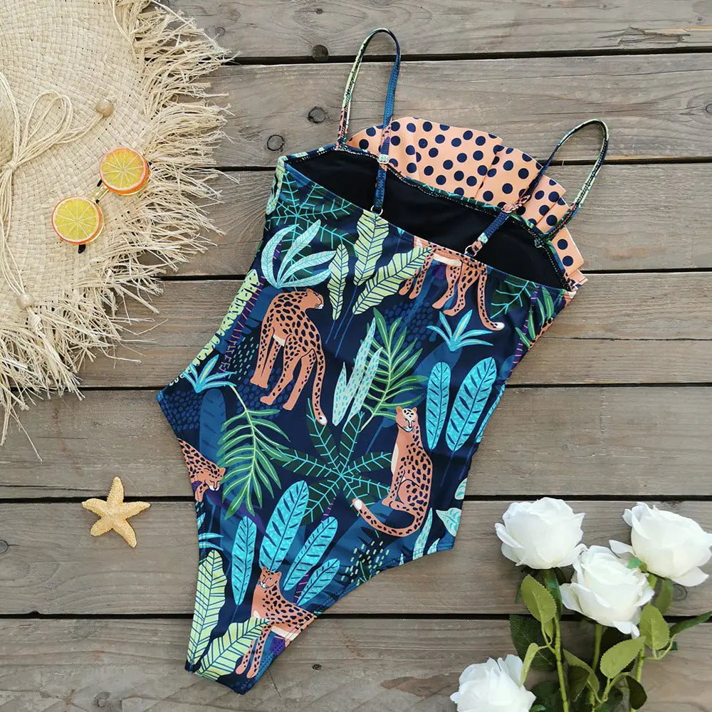 Ruffle Monokini Swimsuit