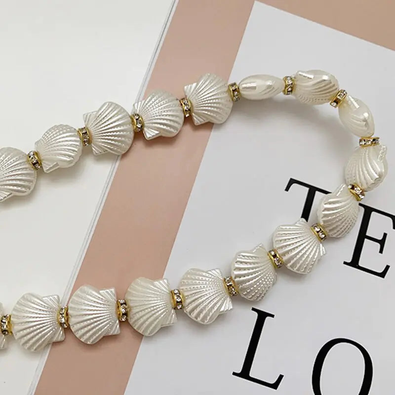 Elegant Pearl Chain Belt