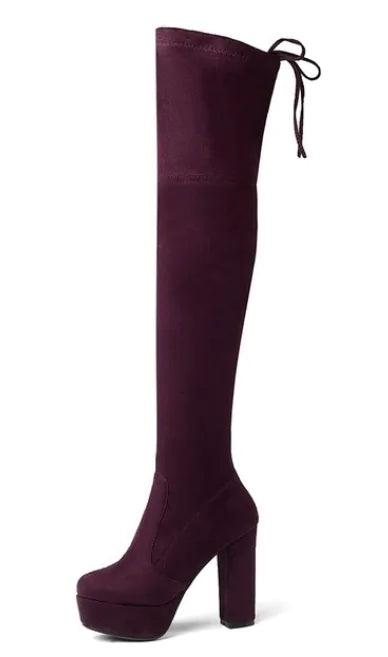 Botas sobre la rodilla para mujer