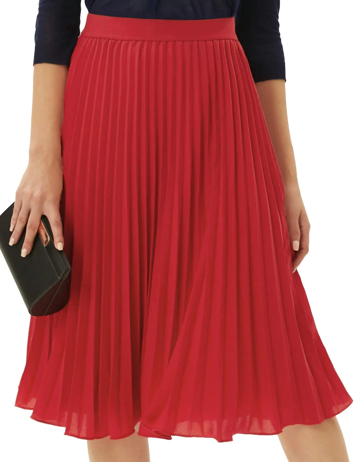 Pleated Chiffon Skirt