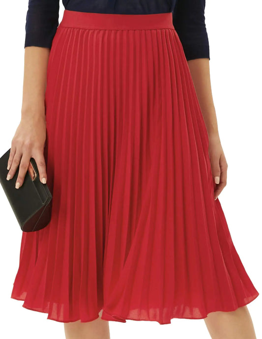 Pleated Chiffon Skirt