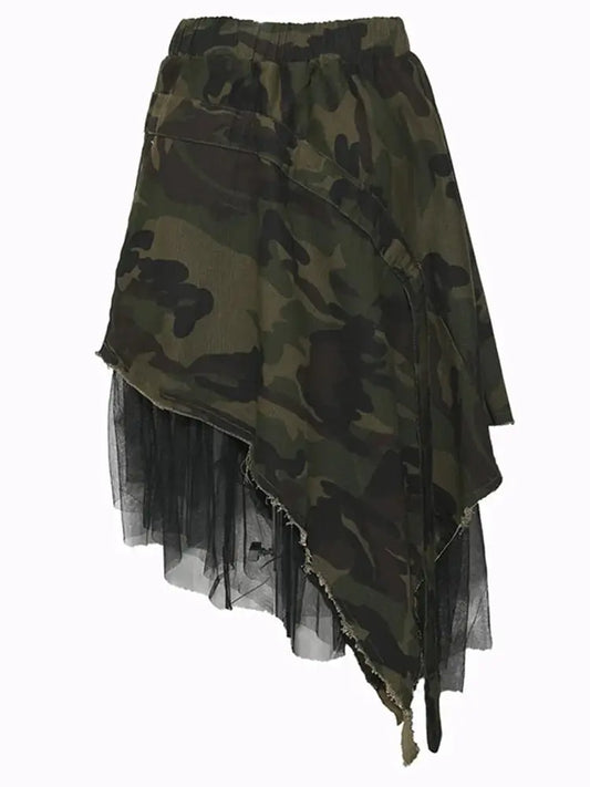 Camouflage Mesh Skirt