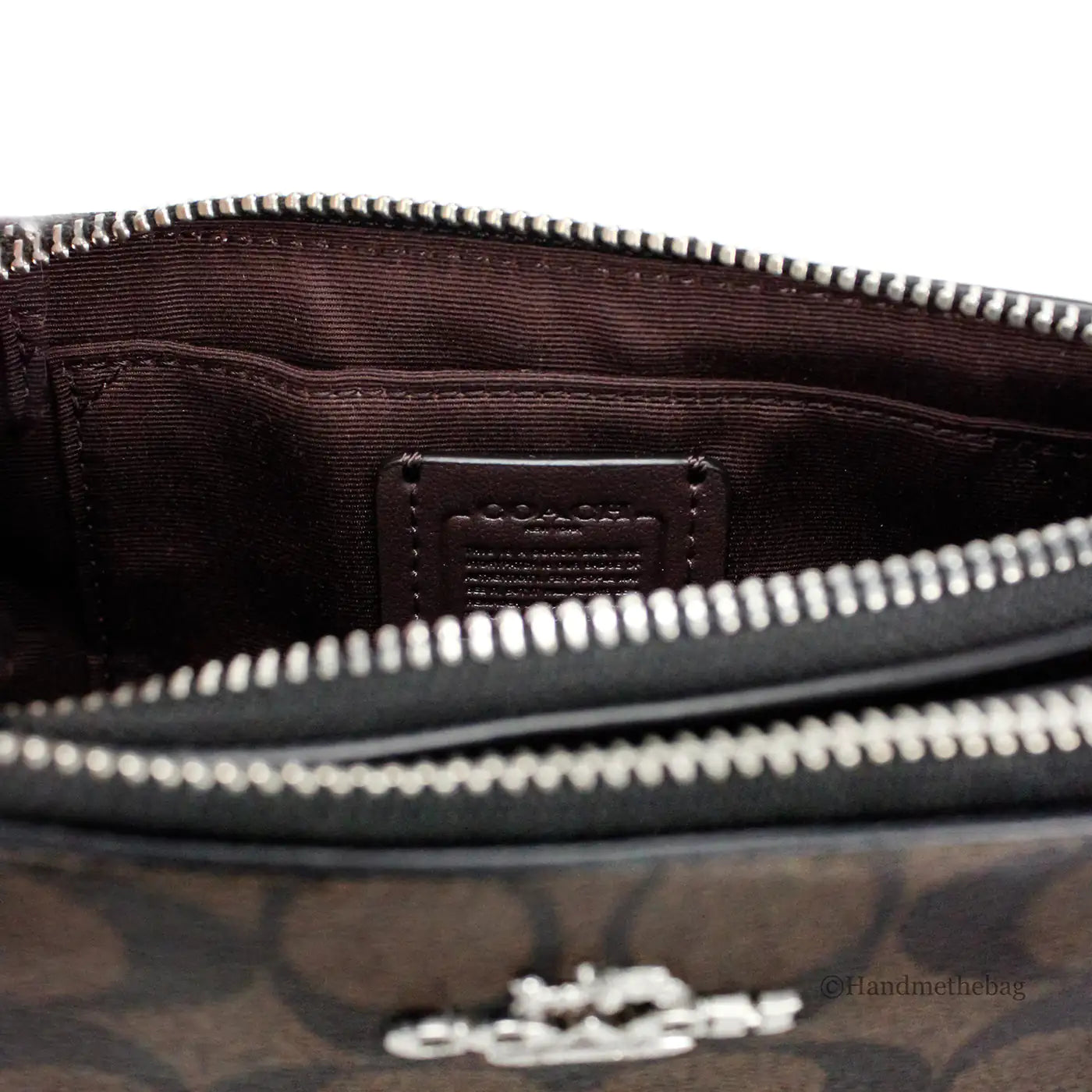Coach - Signature Double Zip Crossbody Bag