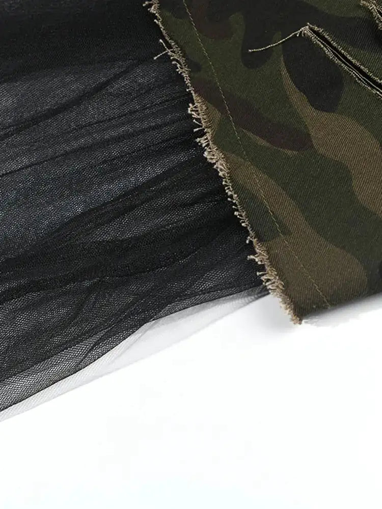 Camouflage Mesh Skirt