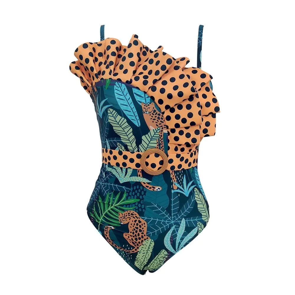 Ruffle Monokini Swimsuit