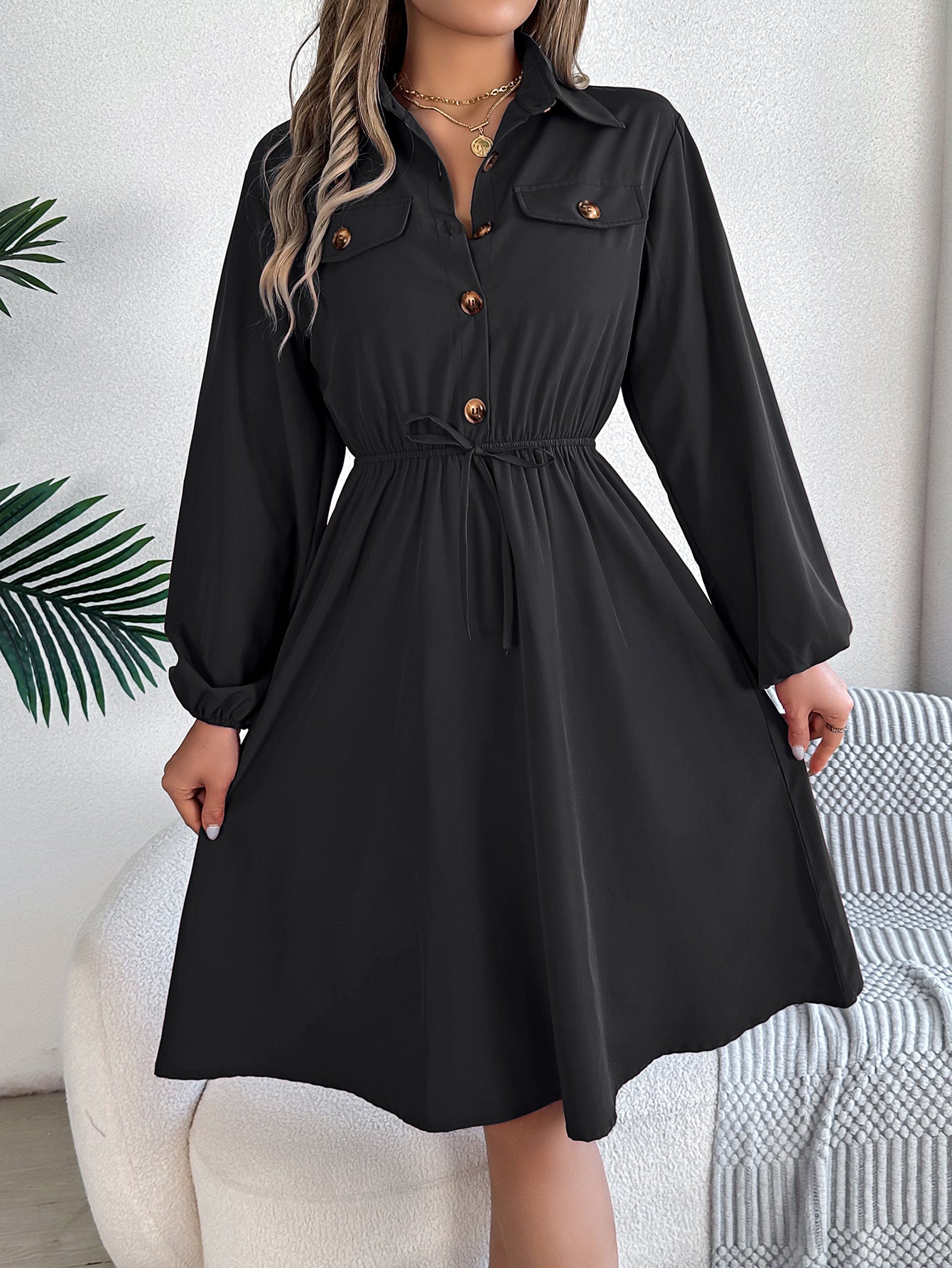 Casual Dress with Long Sleeves