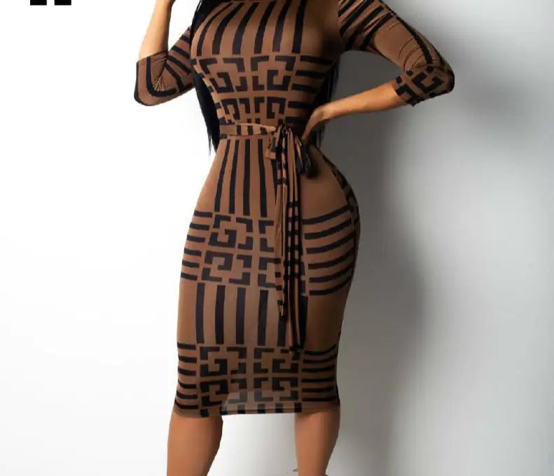 Midi de Gola Dress