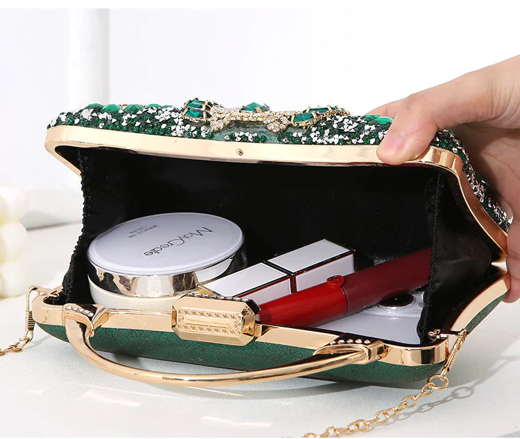 Crystal evening purse