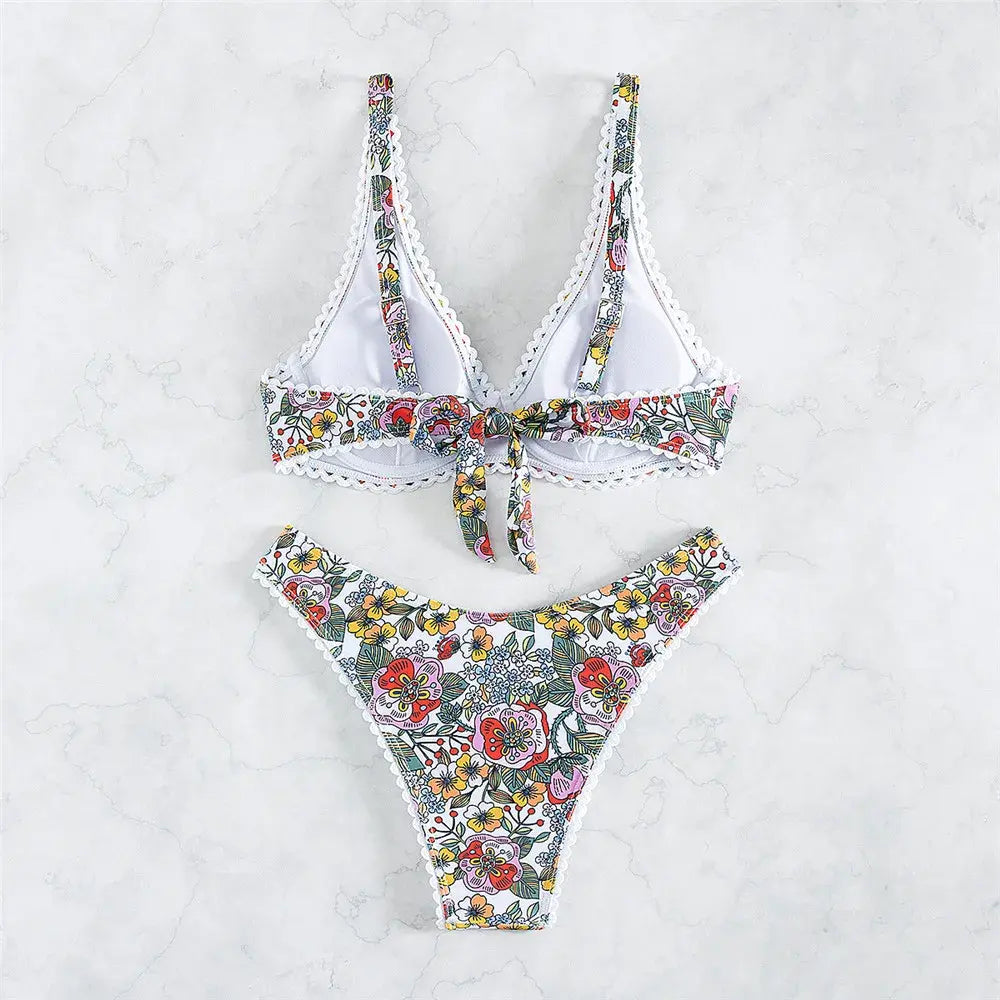 Back Knotted Beach Wear