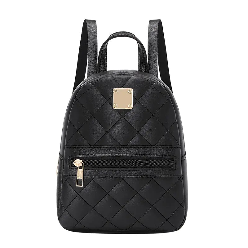 Mini Mochila para Mujer Bolso Bandolera Multifunción de Cuero PU