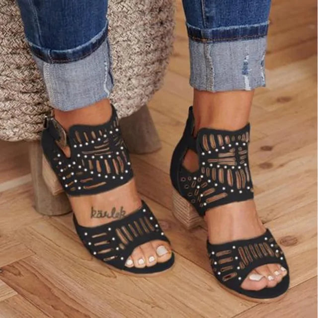 Sandalias huecas vintage