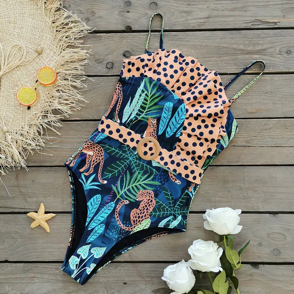Ruffle Monokini Swimsuit