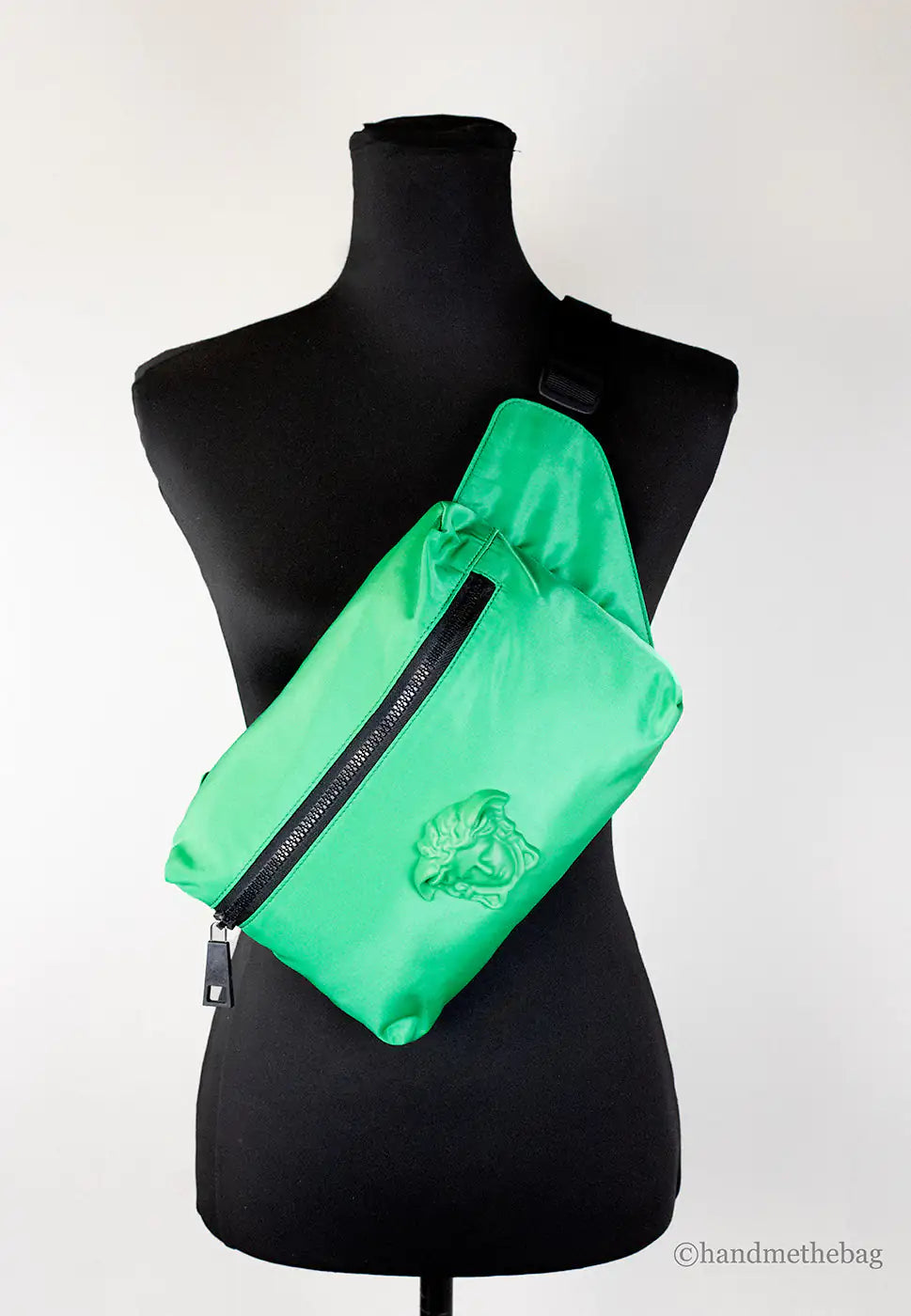 Versace - Green Nylon Medusa Belt Bag