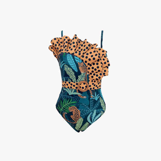 Ruffle Monokini Swimsuit