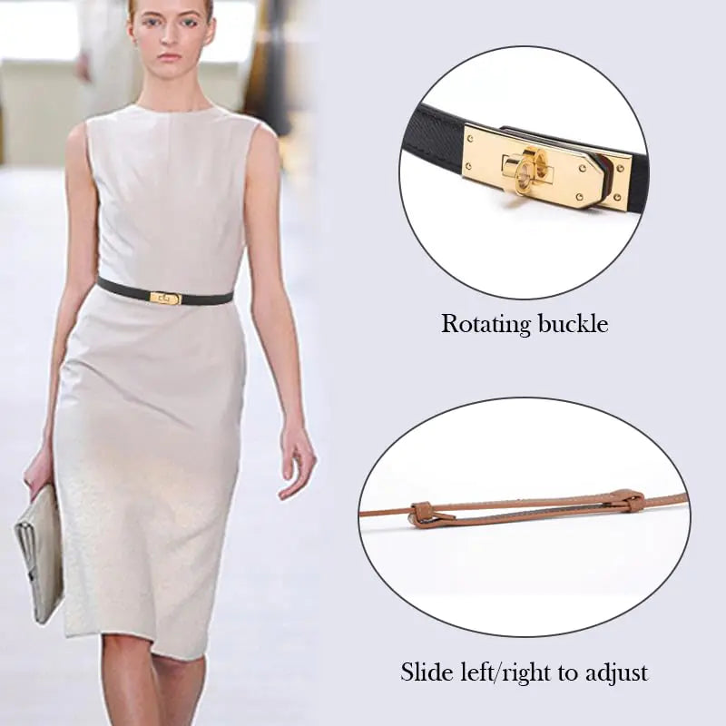 Skinny Leather Belt