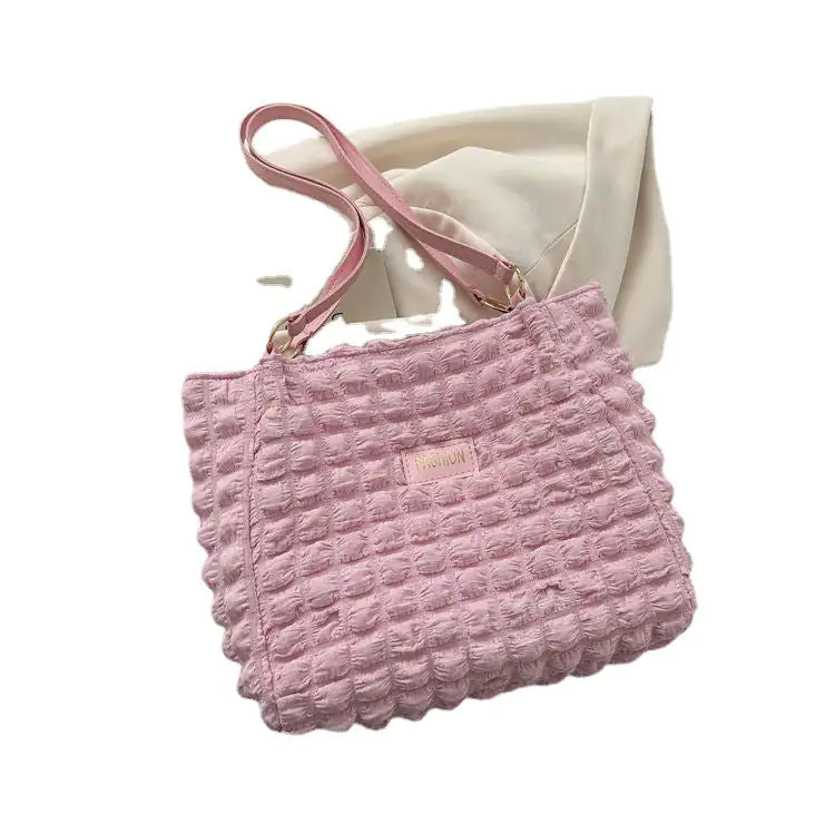 Bolso vertical cuadrado de lona elegante