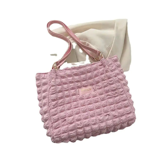 Bolso vertical cuadrado de lona elegante