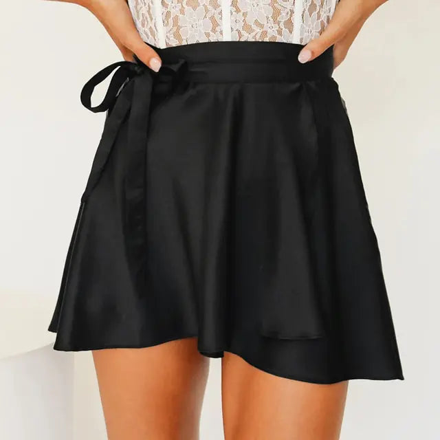Satin Mini Skirt