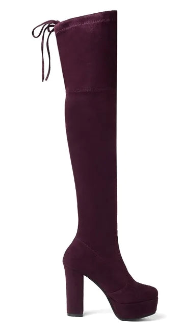 Botas sobre la rodilla para mujer