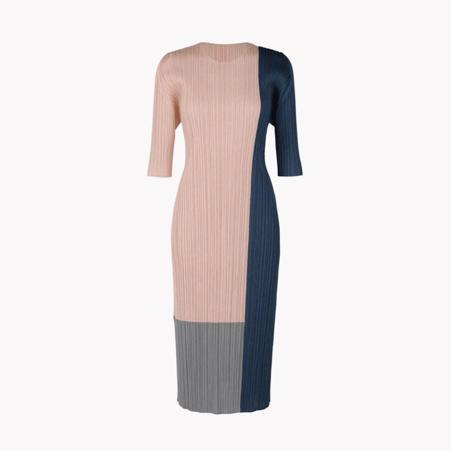 Color Pleated Dress