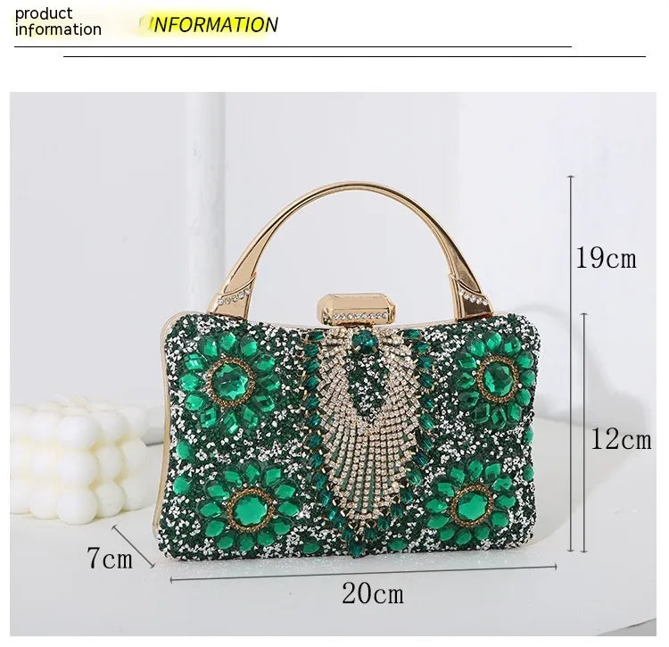 Crystal evening purse
