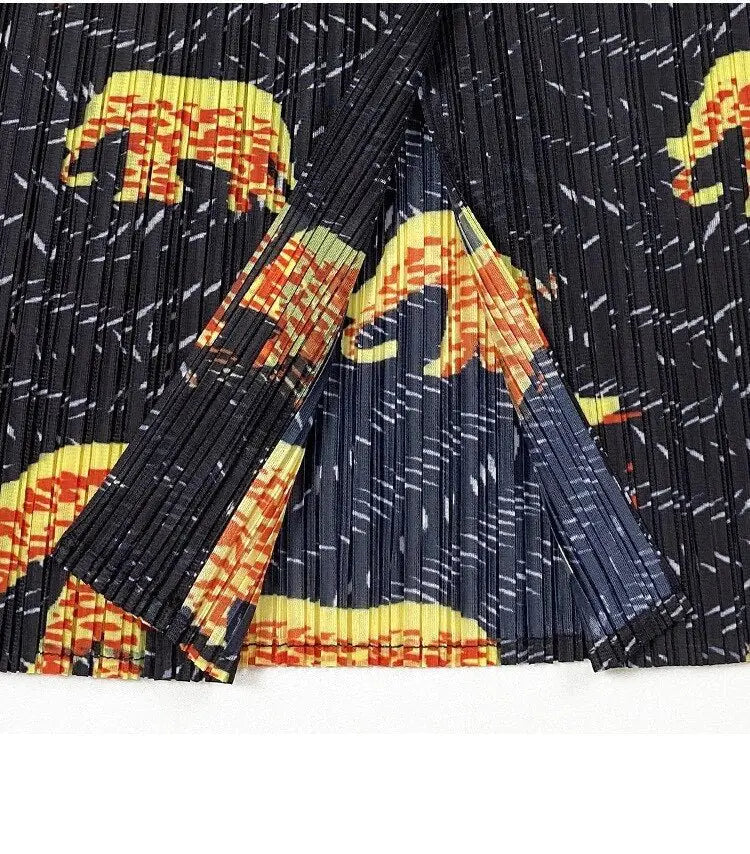 Gold Elephant Pencil Skirt
