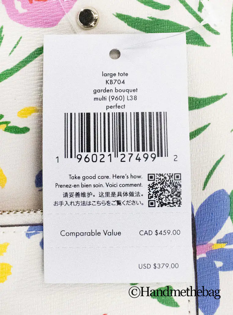 Kate Spade - Garden Bouquet Floral Tote Bag